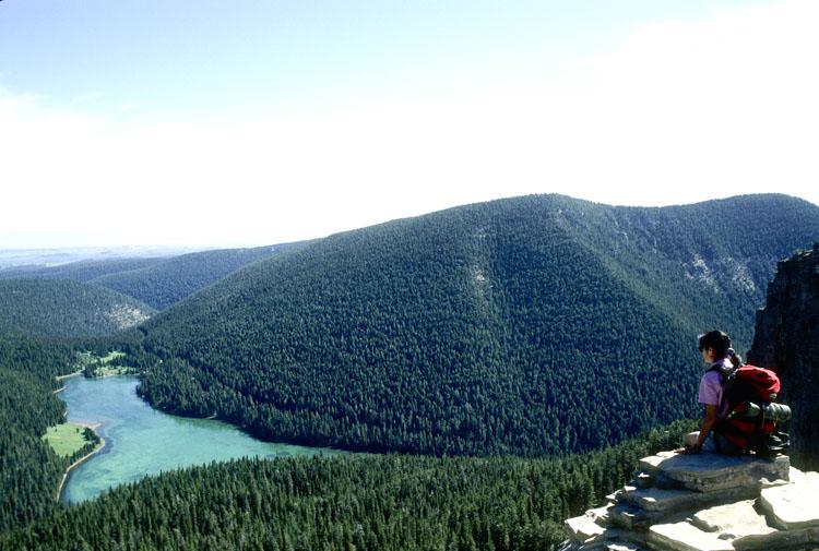  Hiker at Grandview Point 