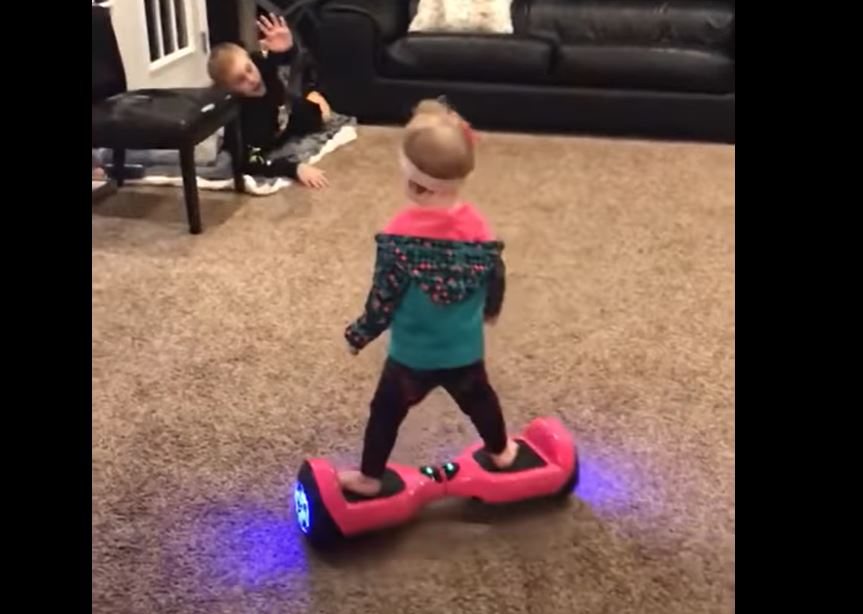 16 Month Old Baby From Malta a Hoverboard