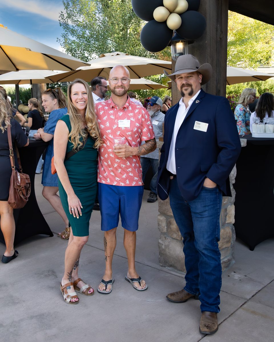 Members talking at the Faces of Bozeman Alliance summer social at the Black Bull