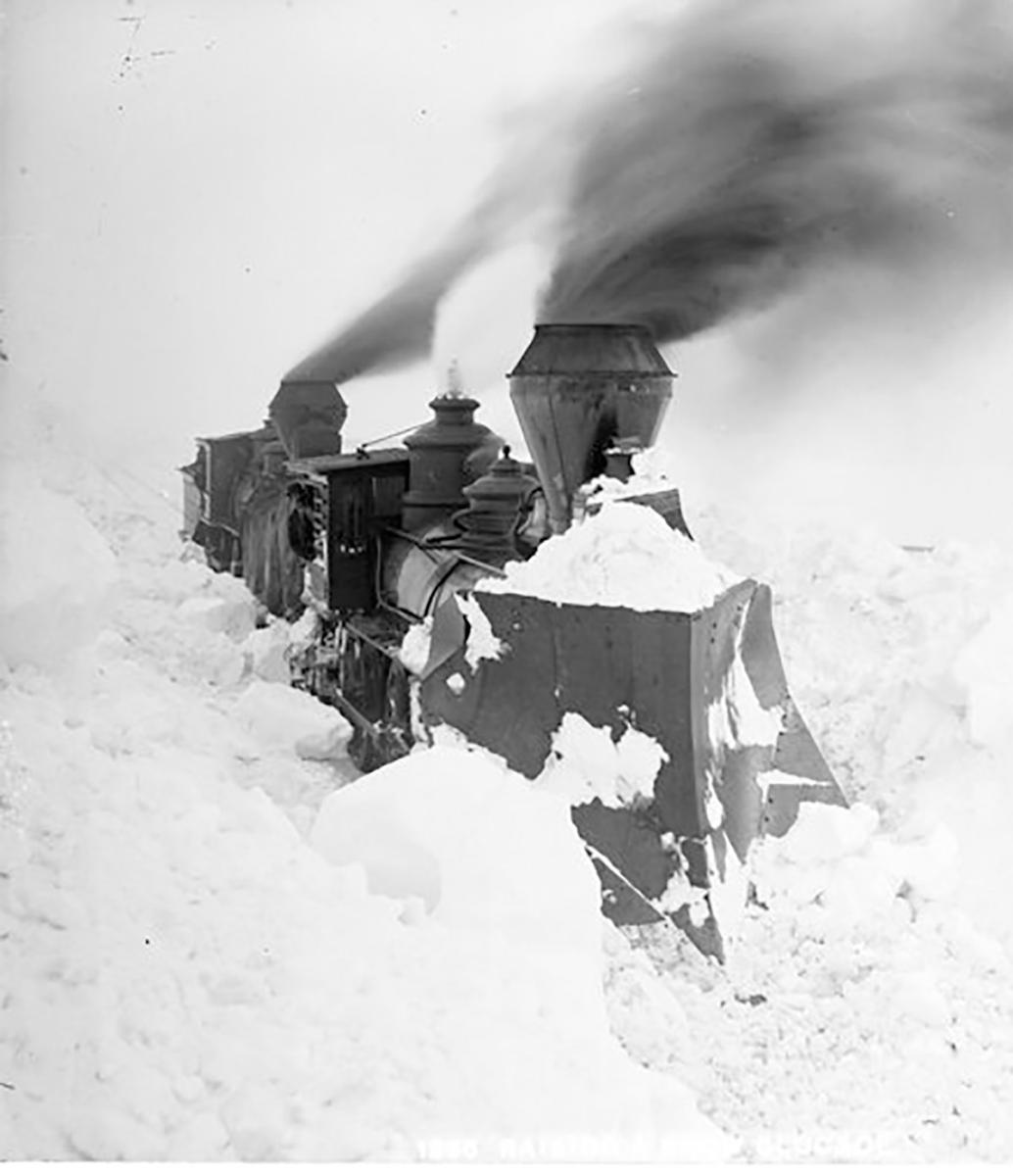 Snow removal train