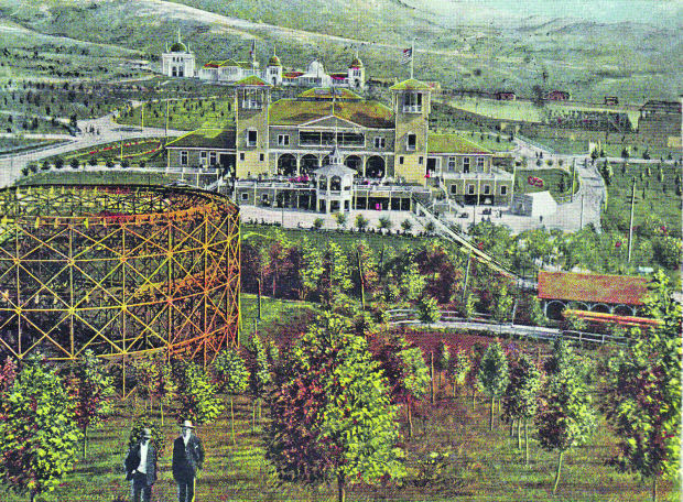 Columbia Gardens on postcard, 1905