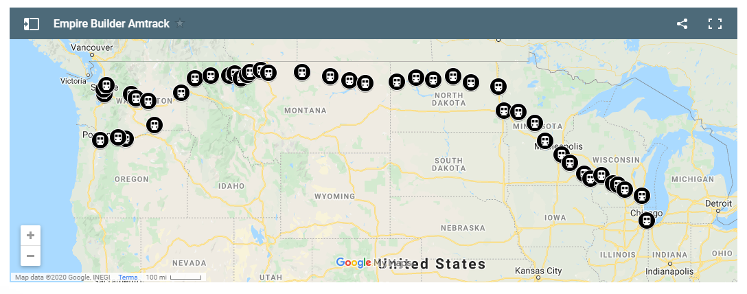 Empire Builder Amtrak Route