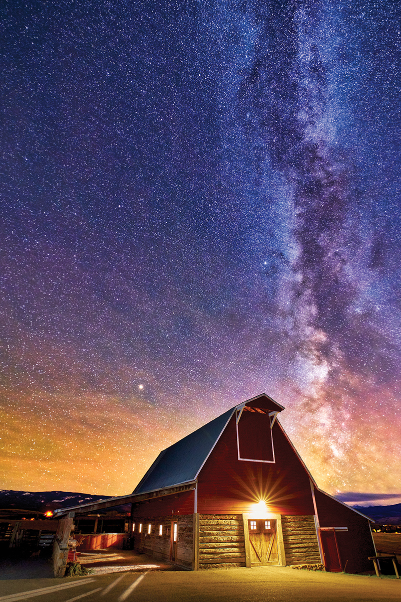 Red Barn and Milky Way