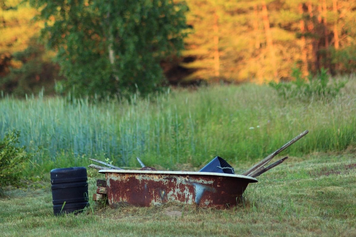 Old bathtub