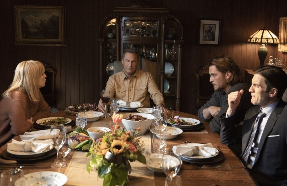 Dutton family dinner, Yellowstone Promo