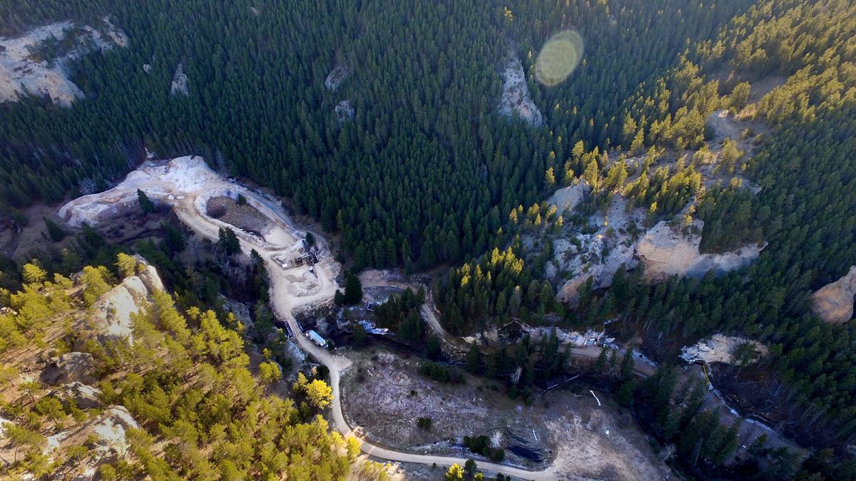 Overhead view of the Vortex Mine.
