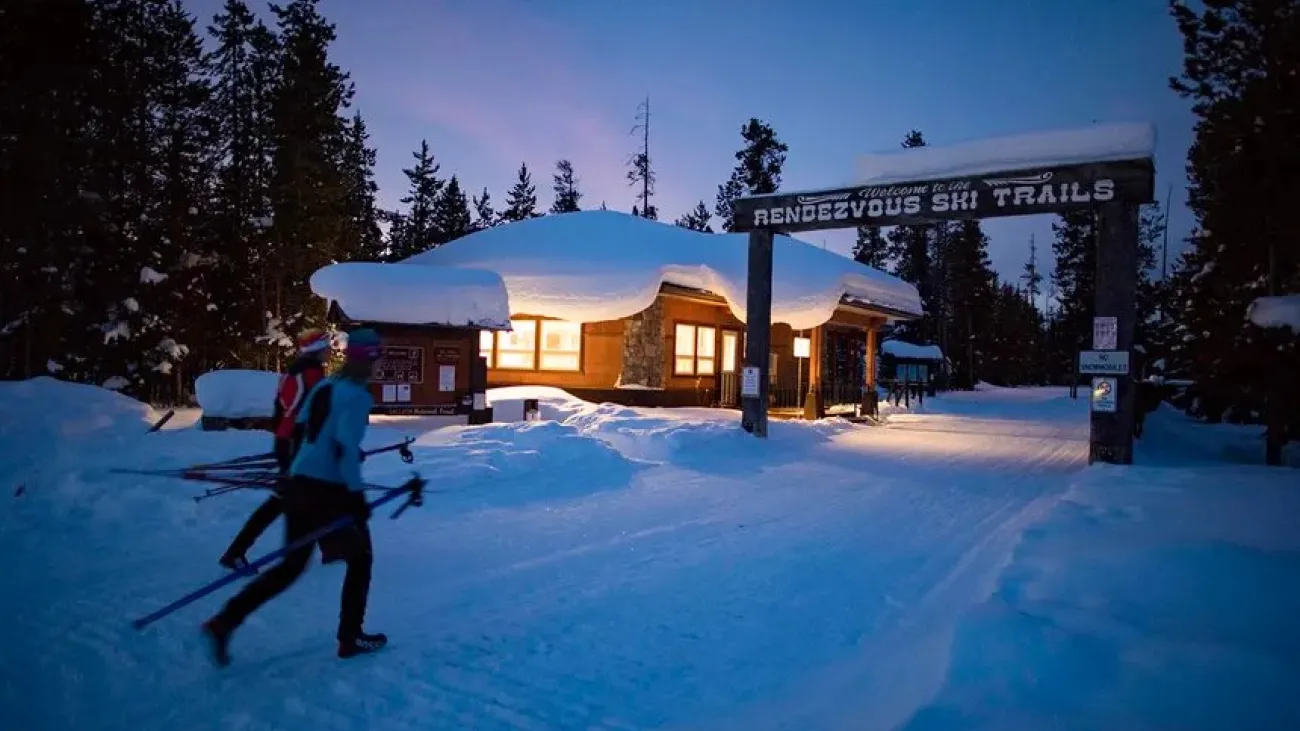 Moonlight Ski & Snowshoe Events on the Rendezvous Ski Trails, West Yellowstone