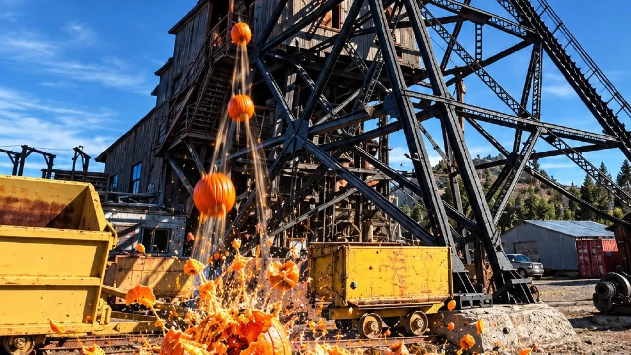 Pumpkin Smash at the World Museum of Mining, Butte