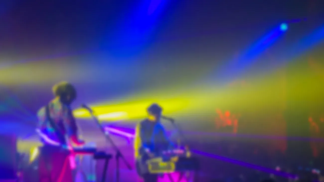Abstract blurred .concert in small club
