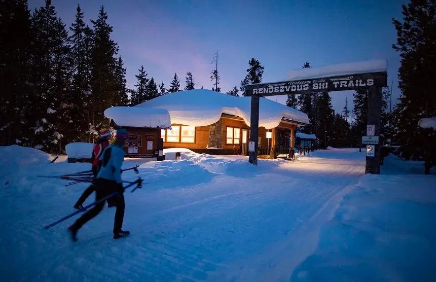 Moonlight Ski & Snowshoe Events on the Rendezvous Ski Trails, West Yellowstone