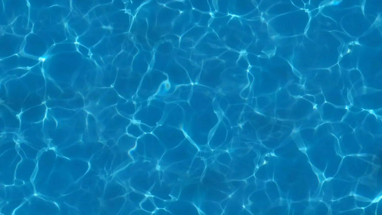 Sunlit pool water