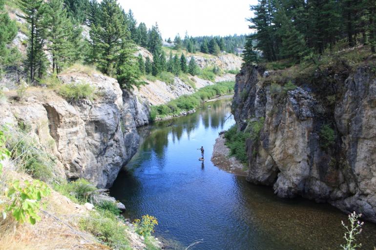 Fishing in the Sluice Boxes | Photo by Amy Grisak