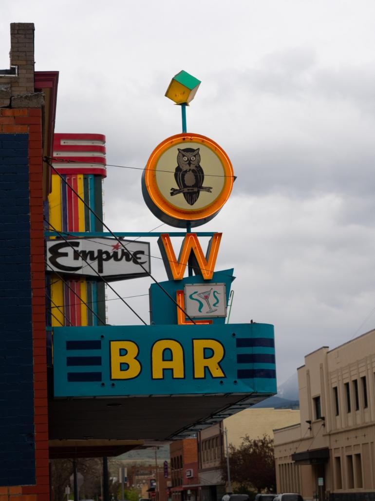 The Owl Bar and Empire Theater in Livingston, MT