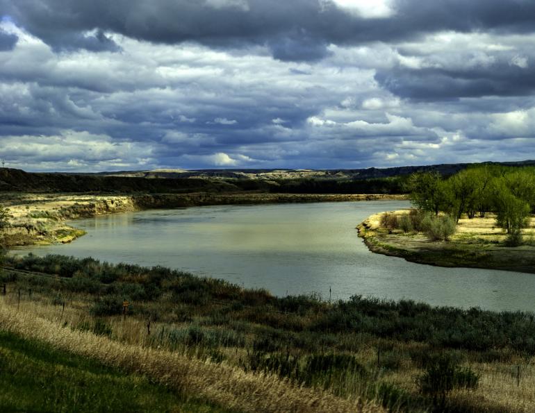 The Yellowstone River in Dawson County 