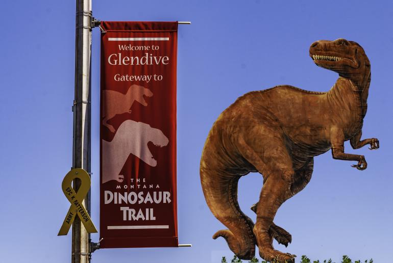 Dinosaurs in Downtown Glendive 
