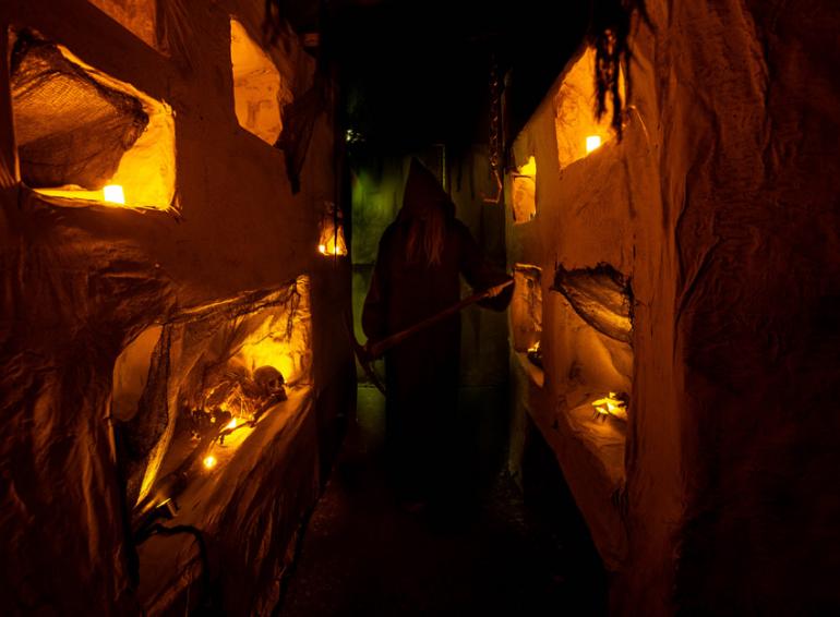 Catacombs set at Missoula Haunted House