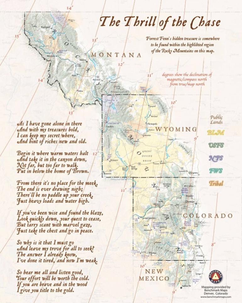 Forrest Fenn map