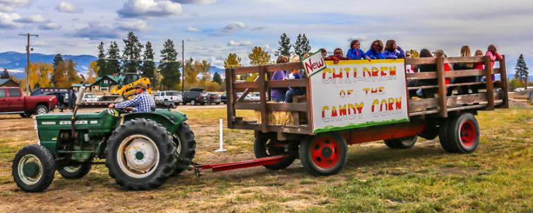 Field of Screams Hay Wagon