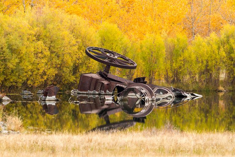 old mining machinery  Gold Creek