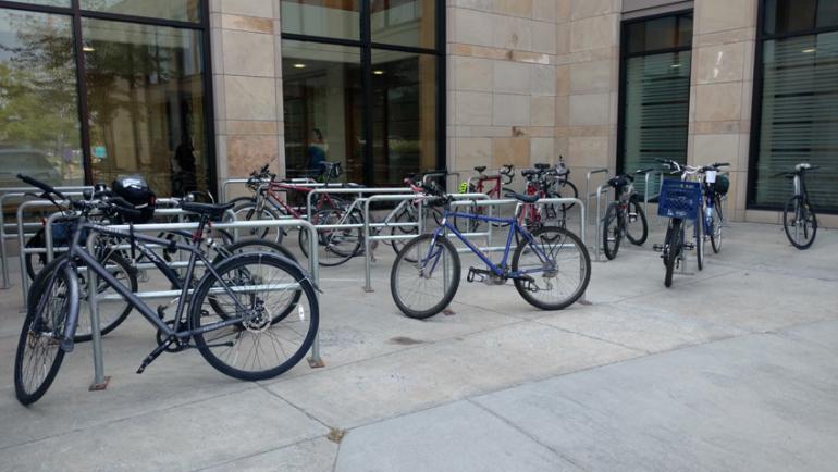 St Patrick Hospital bike commuters space