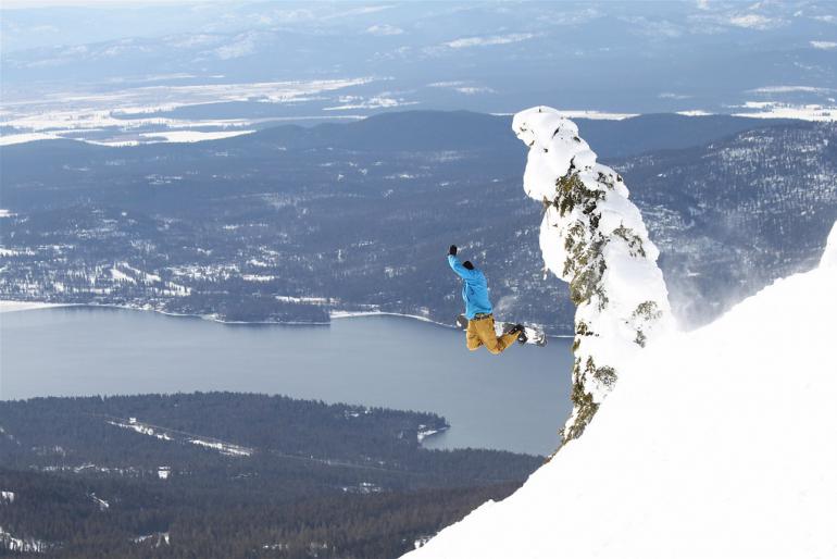 Air over whitefish lake