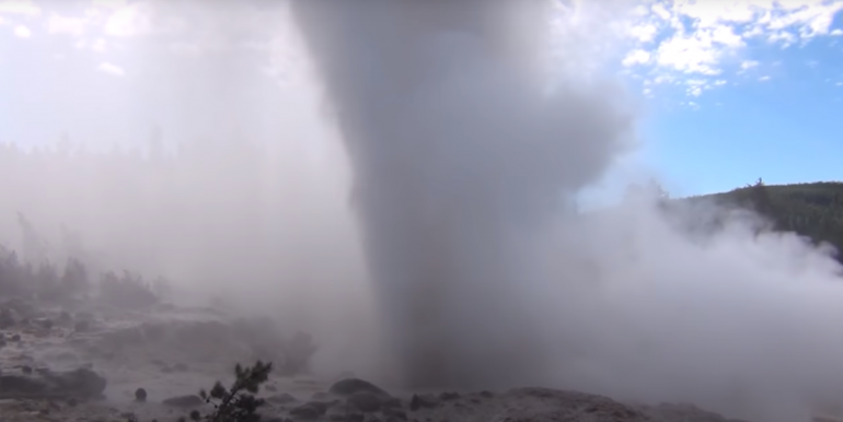 Steamboat Geyser Mid-eruption