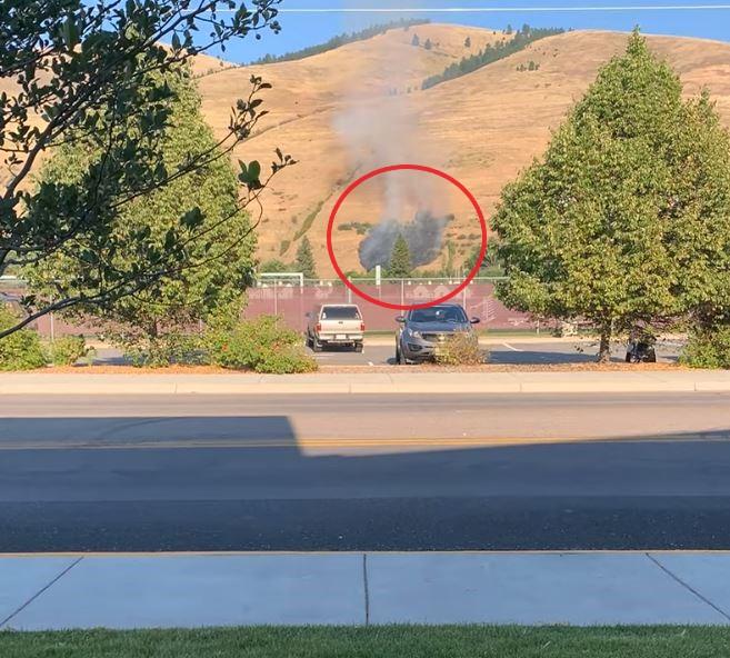 Fire breaks out on Mount Sentinel