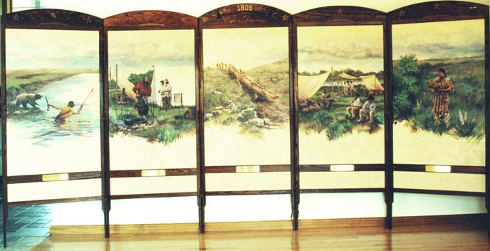 Corps of Discovery art screen oil color corrected