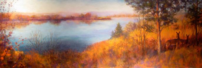 Good Morning Beautiful Mighty  Missouri Series pastel 