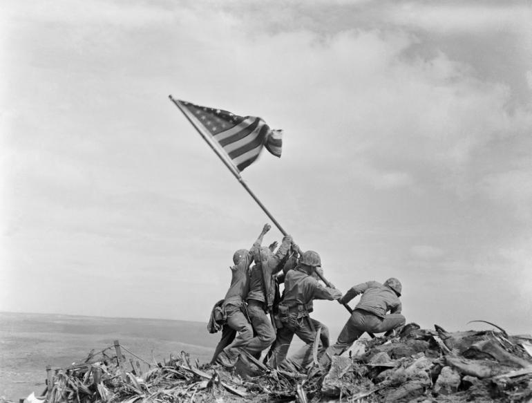 Flag at Iwo Jima