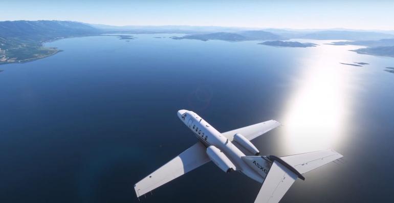 "Plane" over Flathead Lake