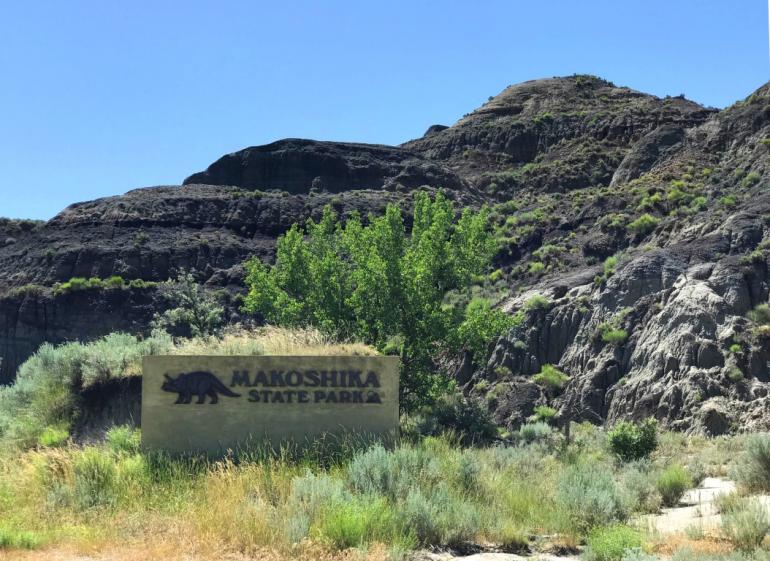 Makoshika State Park Sign