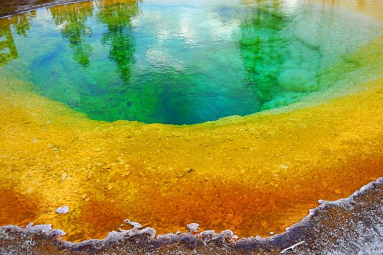 View of the Morning Glory Pool, Yellowstone