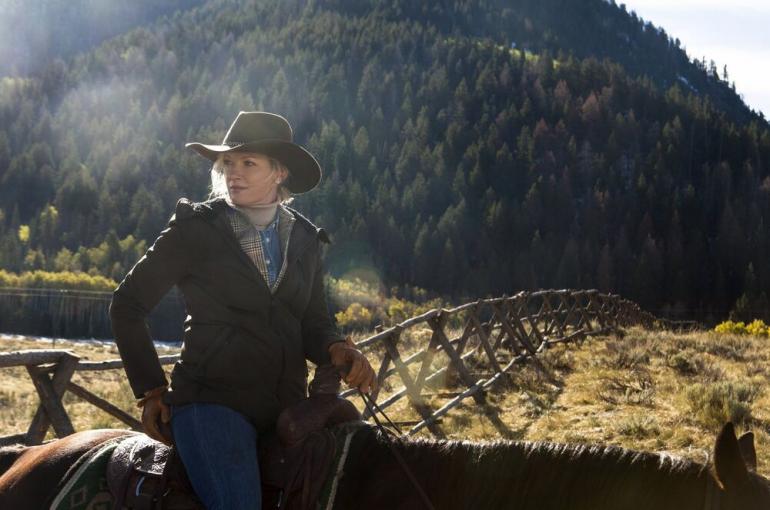 Gretchen Mol as Evelyn Dutton, "Yellowstone"