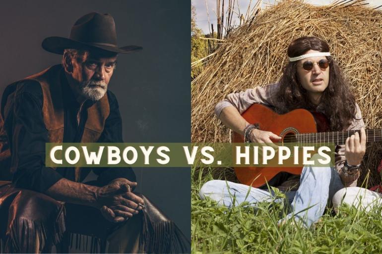 cowboys vs hippies