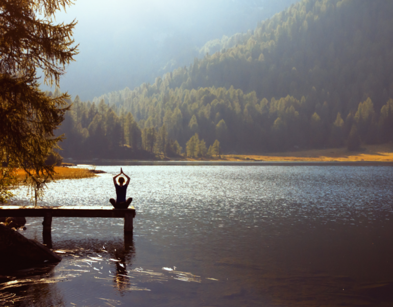 Meditation on a lake