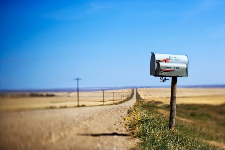 Mailbox on Montana road