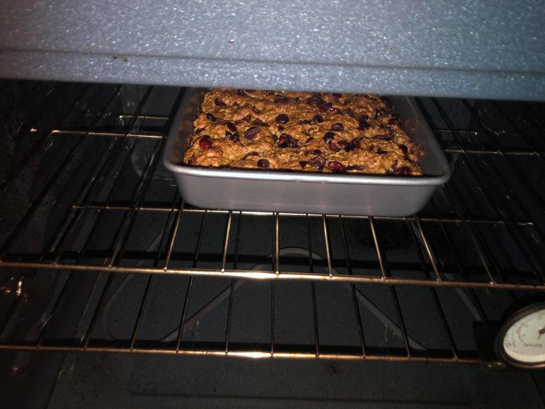 Cake in the oven