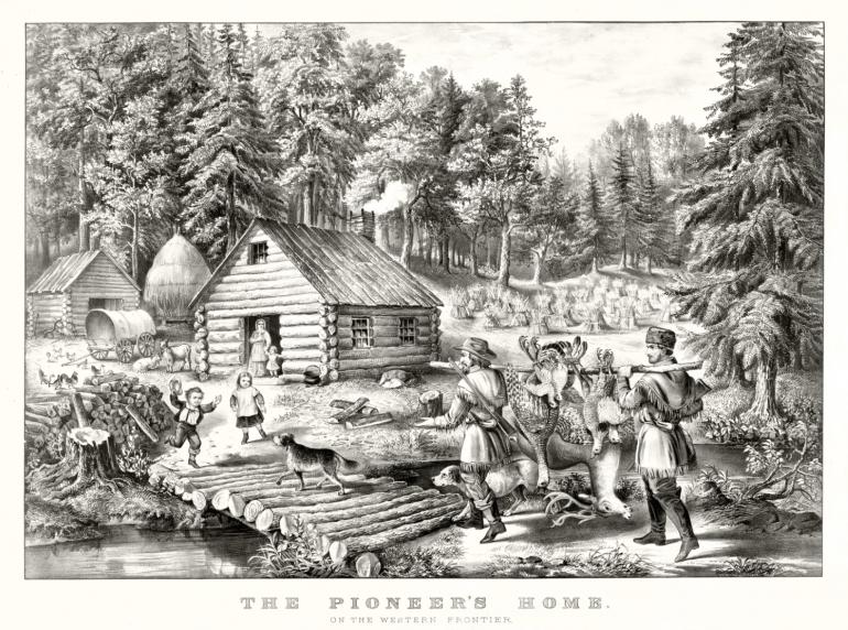 Pioneers Home on the Western Frontier