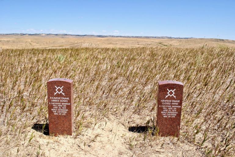 Two Cheyenne Graves at Little Bighorn