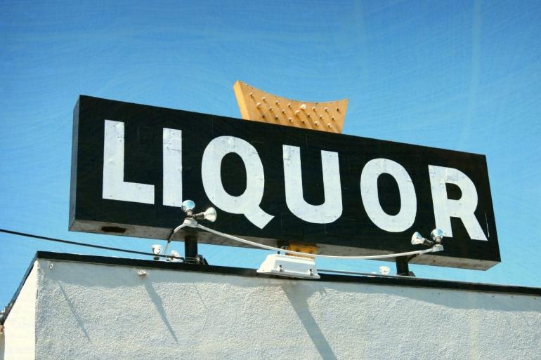 liquor store sign