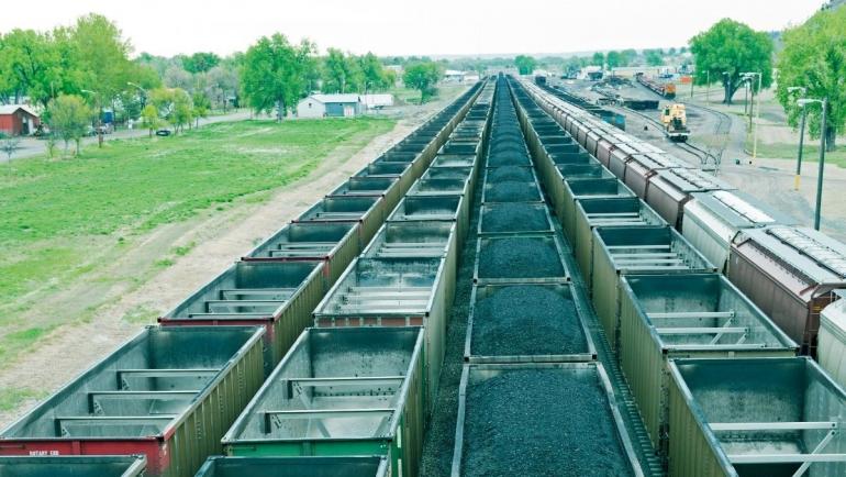 Coal trains, Eastern Montana