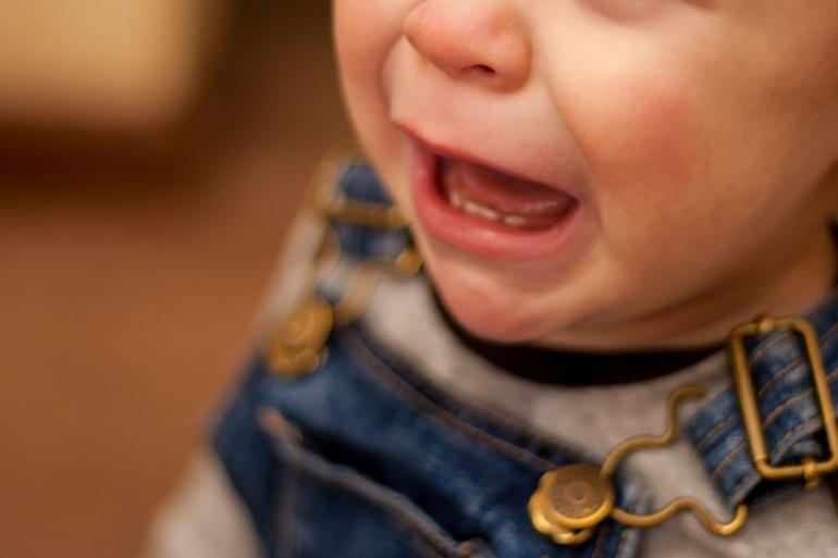Little boy crying