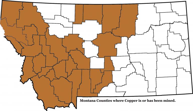 Copper mining in Montana