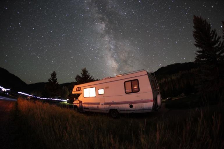 RV at night