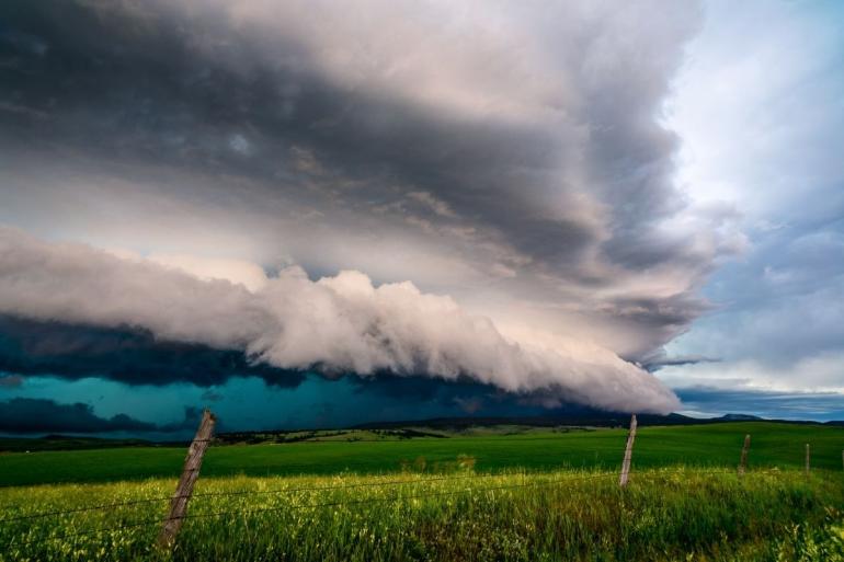 Storm cloud outside of Lewistown