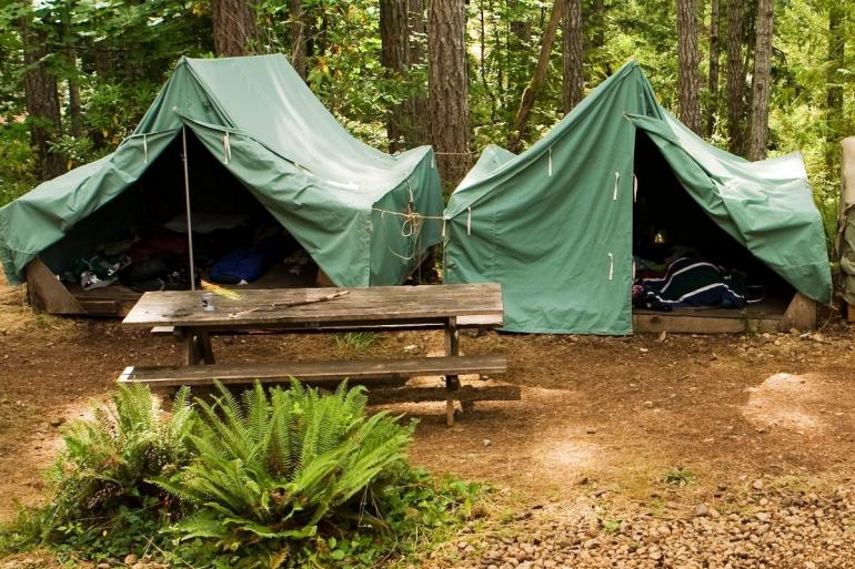 Boy Scout tents