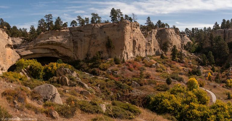 Tepee in front of Pictograph Caves