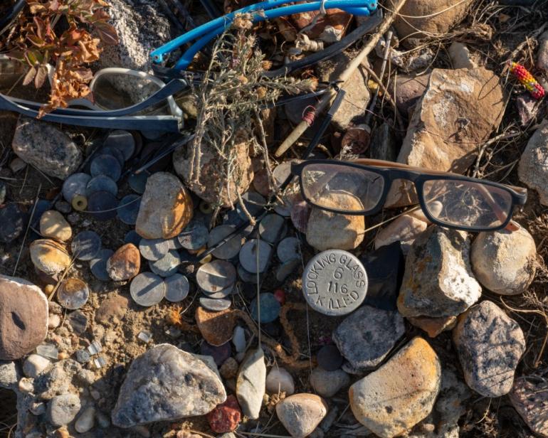 Looking Glass Rifle Pit, Bear Paw Battlefield. Photo by Doug Stevens.