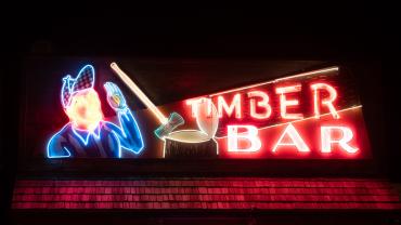 Timber Bar Sign, Big Timber